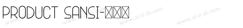 Product Sansi字体转换
